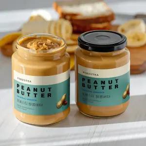 국내제조 무첨가 100% 땅콩버터 200g 2병  무가당 피넛버터