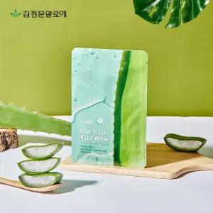 [15%+카드12%] 김정문알로에 큐어 알로에 슬라이스 젤리 마스크 10매 2개