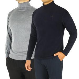 겨울 남성 기모 스판 폴라티 목폴라 반목 긴목 목티 면티 집업티