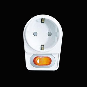 국산 L자형 1구-개별스위치형 멀티탭