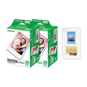 인스탁스 미니필름4팩(40장)+자석액자1색+나무데코/즉석카메라필름