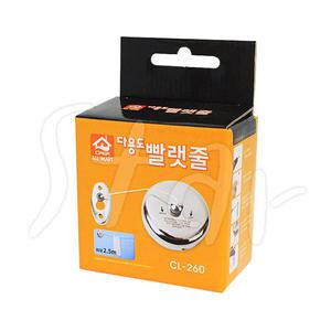 다와 다용도 빨랫줄 2.5M CL-260 빨래줄 빨래 줄 로프 나일론 스텐 설치형 길이조절