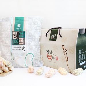 해담한과 찹쌀유과500g 유과선물세트 한과 명절 설 추석 더원스토리