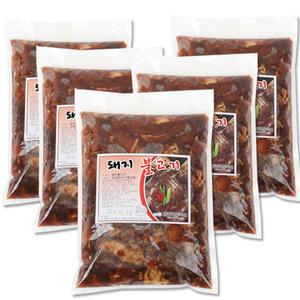 국내산 돼지불고기 1kg 5개-돼지양념불고기 제육볶음