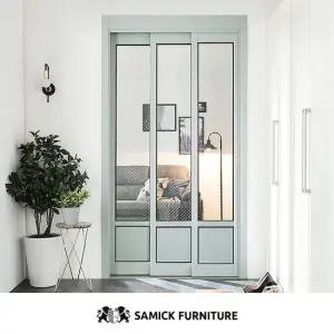 삼익가구 레오 ㅡ자형 슬림 중문 시공 3연동 1800 하부고시형