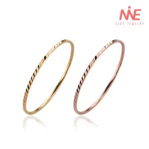 나인주얼리 14k 실반지 타입H 컷팅반지 레이어드링