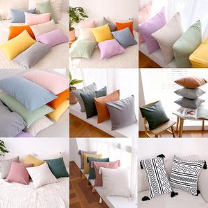 리드홈 솜포함 북유럽풍 인테리어 쇼파쿠션 세트 린넨 패브릭 면 가죽 데일리 소파 침실 거실