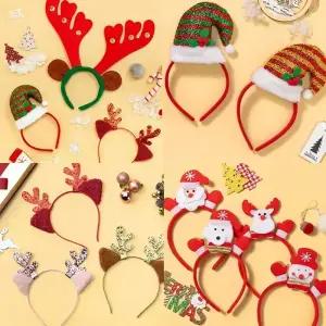 [문구티쳐] 민화샵 크리스마스 머리띠 모음전 (21종) 완제품 모음전 방울파티머리띠