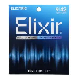 Elixir / 엘릭서스트링 일렉기타줄 폴리웹 Super Light(009-042)