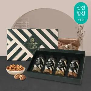 [산과들에] 프리미엄 견과류 선물세트 / 더드림(4구) 견과 간식 보틀 용기형