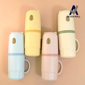 세븐몰 곰돌이 칫솔통 양치컵 칫솔케이스 양치 세트