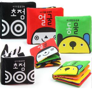 애플비 신생아책 아기 헝겊 초점책(3종) /오감발달