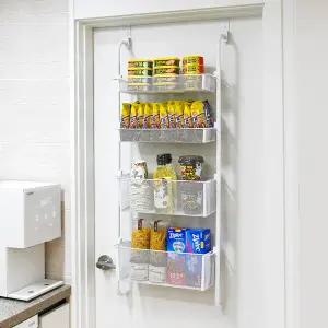 노바리빙 다용도 촘촘바구니 문걸이 선반 4단