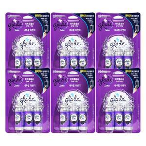 그레이드 화장실용 방향제 터치후레쉬 리필 내추럴 라벤더 3입 x 6개