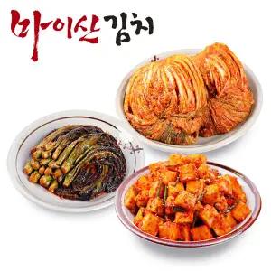 [한국농협김치] 마이산김치 3종7호 포기김치3kg/갓김치1kg/깍두기1kg