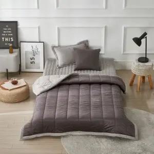 [르헤브] 솔리드 고밀도 극세사 차렵이불 베개세트 싱글 SS