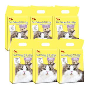먼지없는 고양이 두부모래 8L 3kg 라벤더향 x 6개