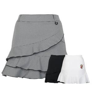 [페라어스]티엔디골프 여성 고양이자수 샤링 랩 스커트 ASYE4056