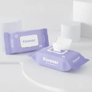 포에버 프리미엄 엠보싱 순한 아기 물티슈 캡형 80매x8팩