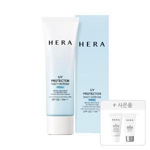 헤라 UV프로텍터 멀티디펜스 프레쉬 SPF50+PA4+ 50ml, 1개+증정(UV프로텍터 멀티디펜스SPF50+PA4+ 15ml, 1개+UV프로텍터 익스트림포스 레포츠 SPF50 15ml, 1개)