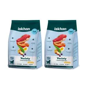 이즈칸 독 버라이어티 오리와연어, 6.5kg, 2개