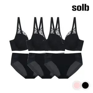 [솔브] 더블 레이스 러블리 듀얼 브라팬티 3세트(SSET821)