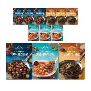 차오차이 홍콩식마파두부 180g, 4개 + 비프유니짜장 180g, 4개 + 130 직화간짜장 180g, 4개