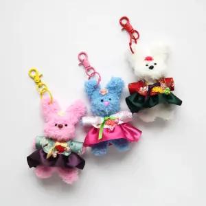 DIY세트 한복 토끼 모루 인형 키링 만들기