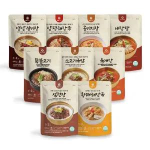 [엠에스푸드]탕류9종세트(설렁탕 콩비지 육개장 내장탕 소고기국밥 양평해장국 갈비탕 뚝불고기 황태해...