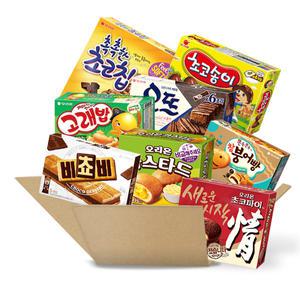 스윗몬 오리온 대용량 8종 실속 과자세트