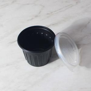 [기타]일회용소스용기 JH 75파이 소 블랙 3000세트 다용도 반찬 포장