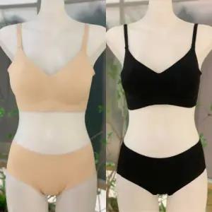 [비너스]노와이어 소프트 빵빵이 볼륨업 패드 무봉제 심리스 브라+노라인 팬티 세트(VBRS930/VPTS930)