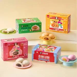 [신세계라이브쇼핑](24입)삼립호빵 4가지맛 개별포장 호빵 12입 2박스 택(단팥/야채/피자/고구마)