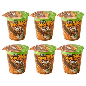 풀무원 아임뽀끼 짜장 100g x 6개 컵떡볶이