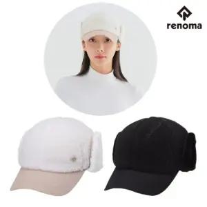 레노마골프 여성 겨울 뽀글이 귀달이 부착 캡 RWACN 8813