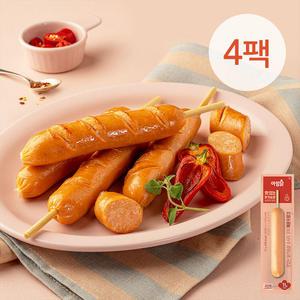 [아임닭] 맛있는 닭가슴살 소시지 꼬치 매운후랑크 70g 4팩