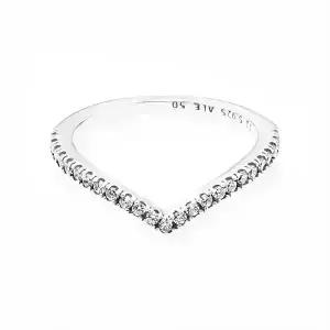 판도라 반지 196316CZ 쉬머링 위시본 실버 반지 당일발송