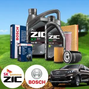 쏘렌토(올뉴)(15~) 디젤 엔진오일세트 지크 X7 제로 0W30