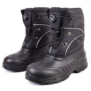 남자방한화 다이얼 워커화 겨울 기모 방수 등산 캠핑 보아 패딩 미들부츠 3cm