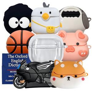 [스냅케이스]갤럭시 버즈3 버즈3프로 케이스 젤리 커버 투명 케릭터  스트랩 카라비너