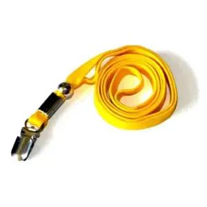 유니온 명찰 전용 클립형 목걸이줄 노랑 (NT0047) (10개입) (이름표 미포함)