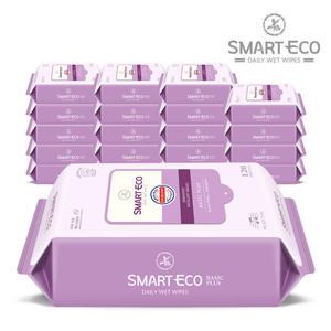 스마트에코 베이직플러스 120매 20팩 리필형 아기물티슈