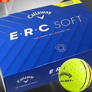 [캘러웨이] 2025년 ERC 소프트 트리플트랙 골프공 옐로우