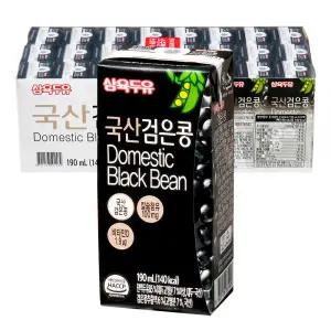 삼육두유 국산 검은콩 두유 190ml 72개