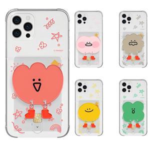 갤럭시 A13 A15 A23 A24 A25 A32 A34 A35 정품 말랑두들 카드수납 케이스 + 그립 스마트톡 세트