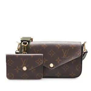 [중고명품] 브라운 모노그램 펠리시 스트랩  고 크로스백