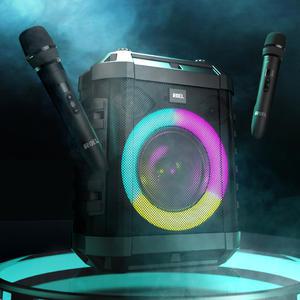 버스킹 DJ PRO 500W 무선 블루투스 스피커 마이크 휴대용 이동식 노래방 앰프