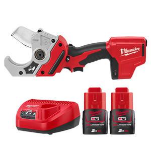 밀워키 C12 PPC-202 충전 PVC커터(PEX) 12V 2.0Ah 배터리 2개 세트