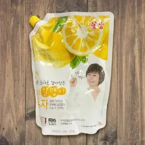 꽃샘 별난 알맹이 유자 1kg 유자청 유자에이드