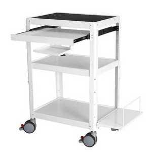 이동식 트롤리 컴퓨터 선반 거치대 프린터 작업대 사무실 수납 웨건